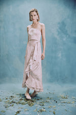 Golestan skirt - Printed Silk Pink Rosewater House