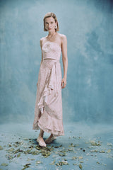 Golestan skirt - Printed Silk Pink Rosewater House 