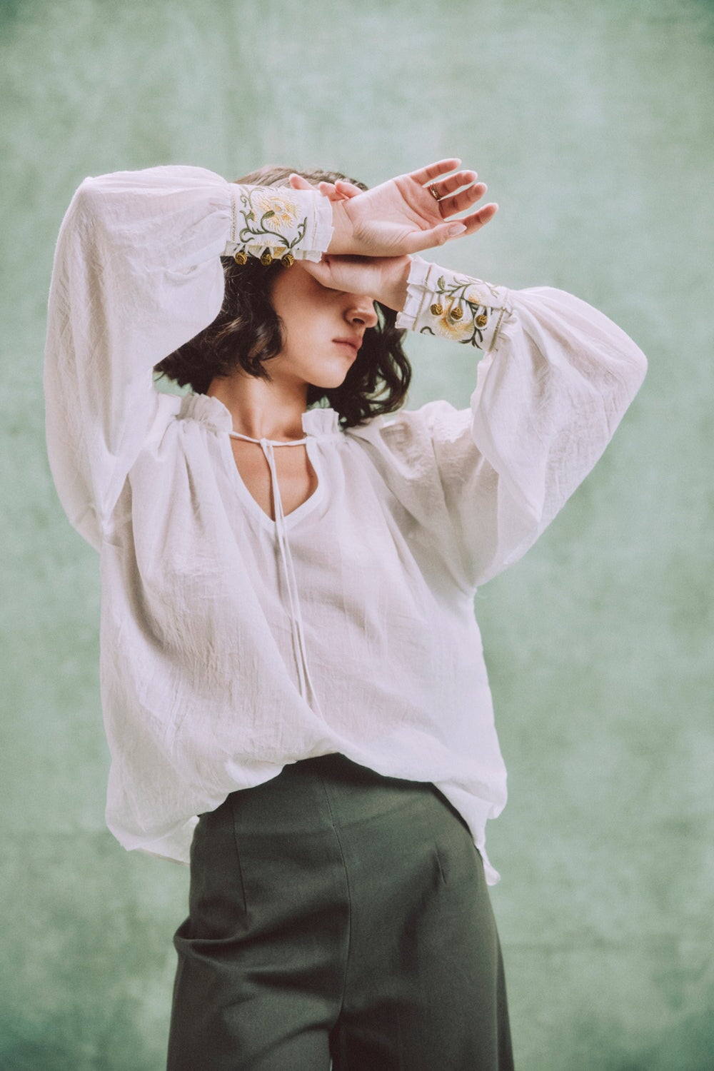 Chiara Blouse - White Rosewater House