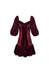Rosa Mini Dress-Burgundy Dresses - Formal Rosewater House 