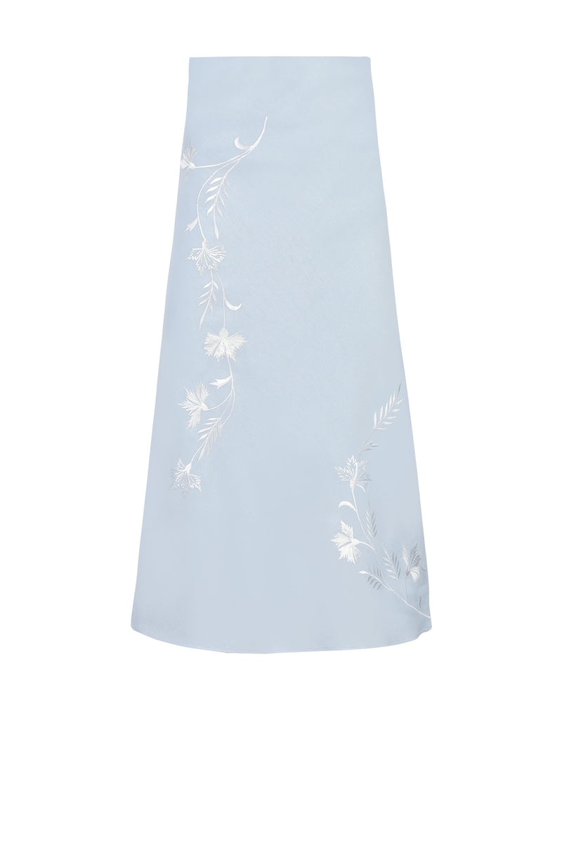 Lily Skirt- Baby Blue & Ivory Rosewater House 