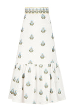 Begum Skirt- Off White & Blue Dresses - Formal Rosewater House - Wholesale SS25