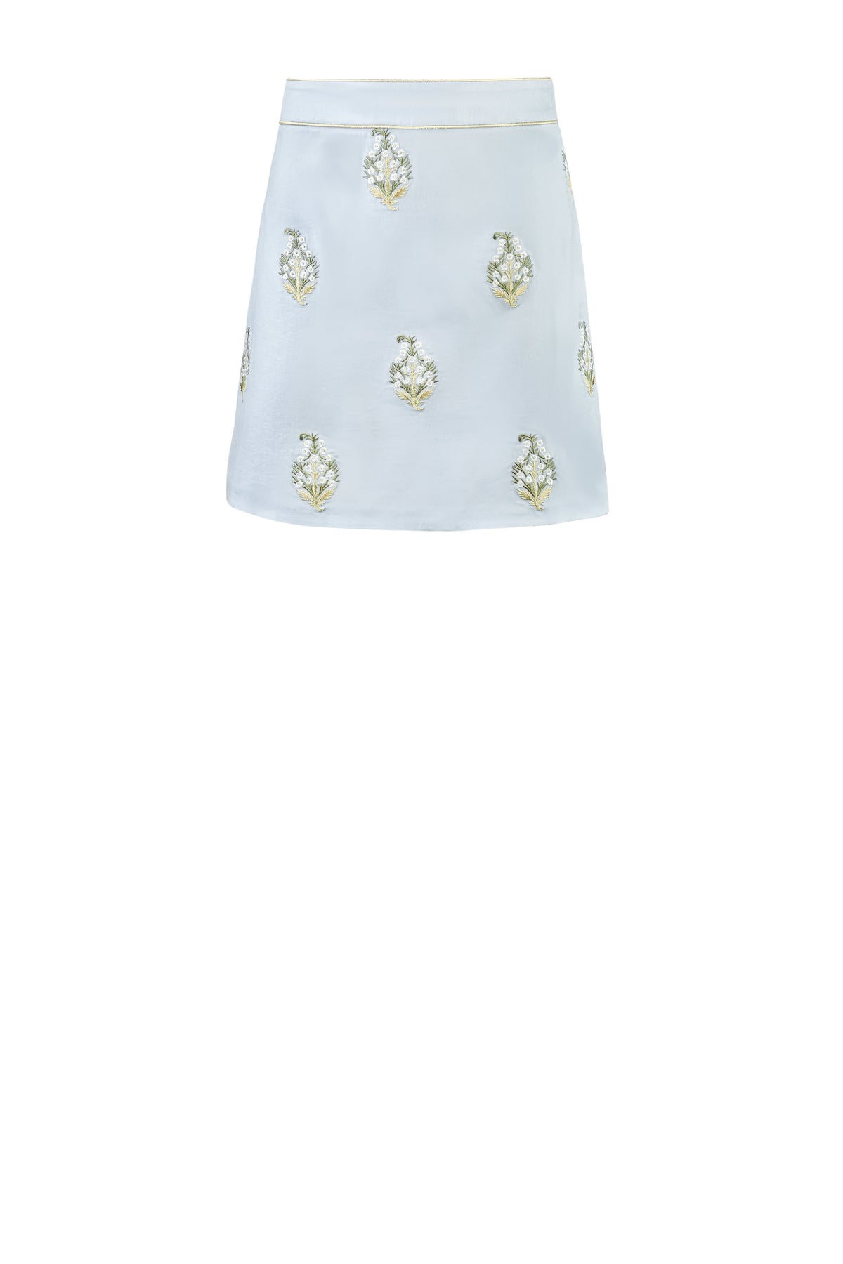 Sarv Mini Skirt - Blue & white Rosewater House