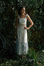 Begum Skirt- Light Blue & White Bottoms - Skirts Rosewater House - Wholesale SS25