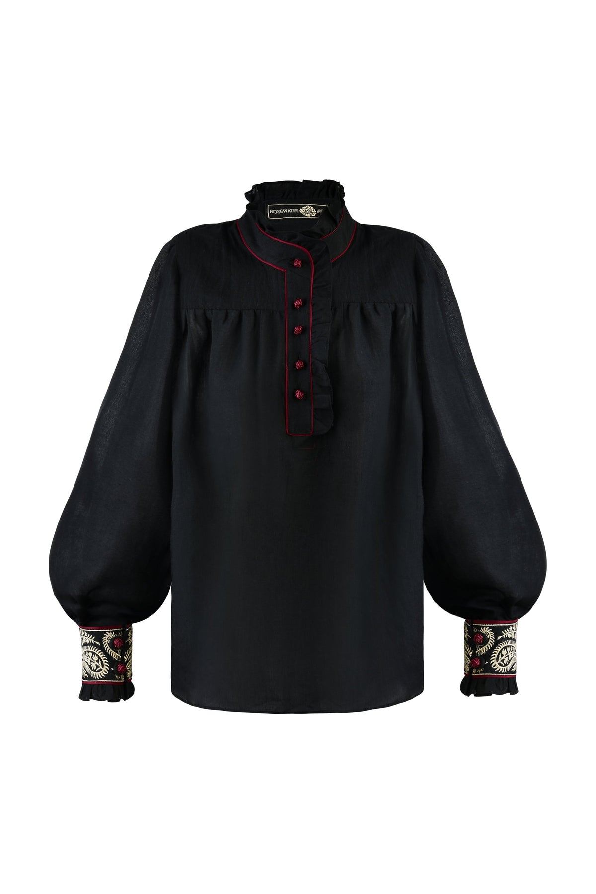 Cypress Blouse - Cypress Embroidery Tops - Blouse Rosewater House 