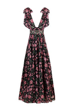 Fiona Dress - Golestan Print + Golestoon Embroidery Dresses - Maxi Rosewater House 