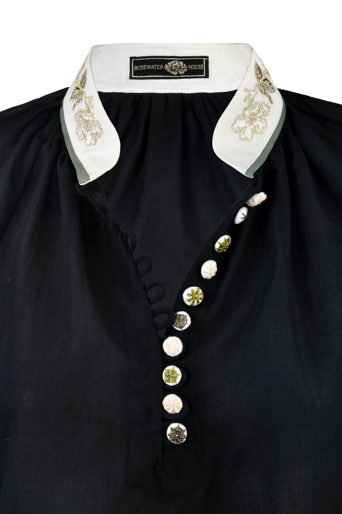 Ivy Blouse - Black Rosewater House