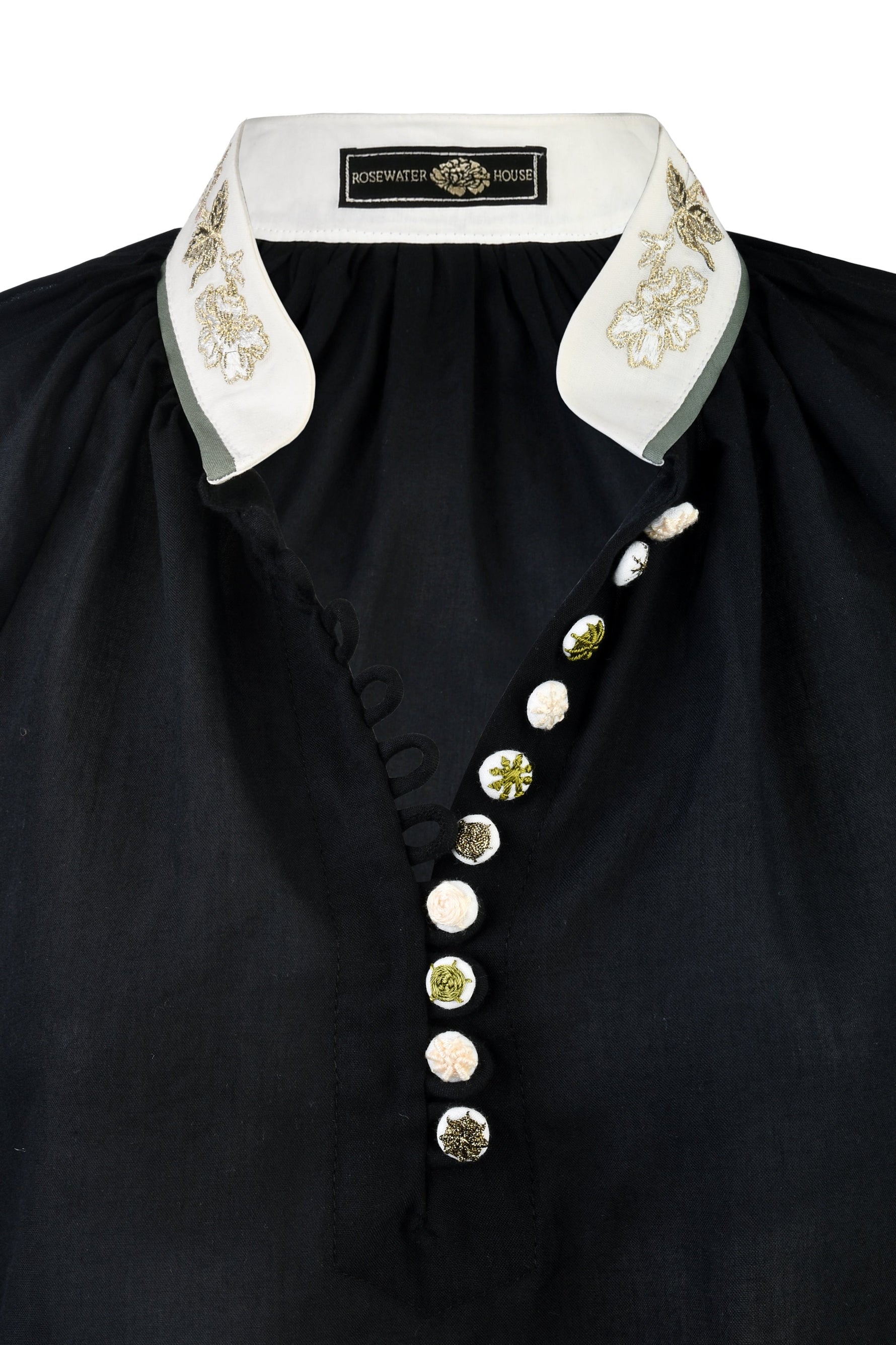 Ivy Blouse - Black Rosewater House