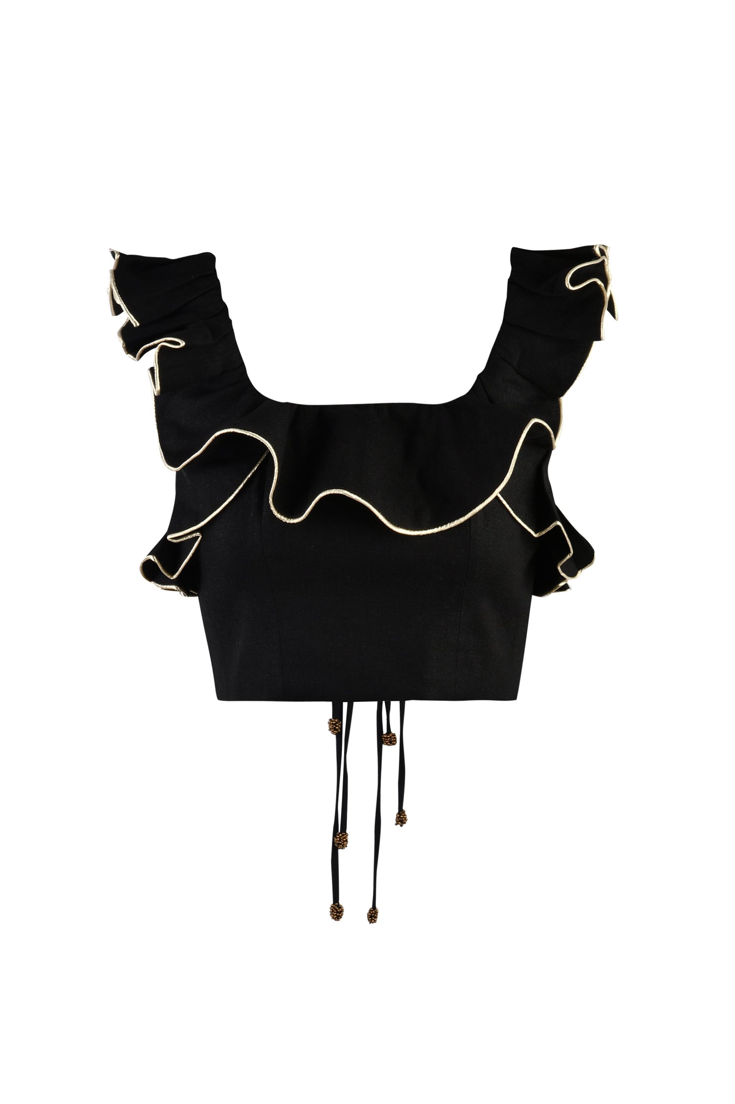 Malika Bustier Top Tops - Bustier & Embroidered Rosewater House 