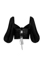 Rosa Cutout Top - Rosa Embelishment Tops - Bustier & Embroidered Rosewater House 