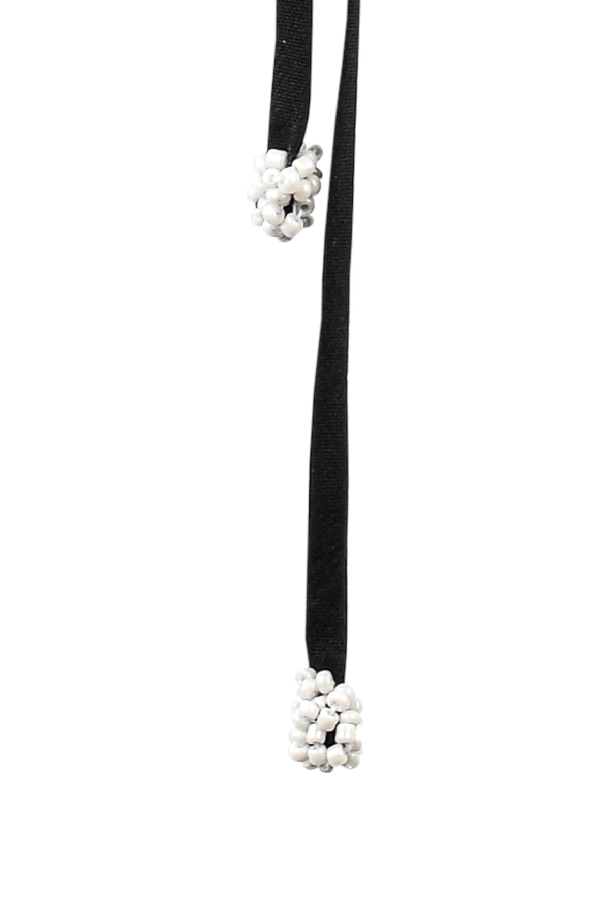 Rosa Silk Tafetta Cut Out Top - Black & White Rosewater House