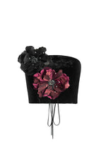Rosa Strapless Bustier Top - Persica Floral Embelishment Tops - Bustier & Embroidered Rosewater House 