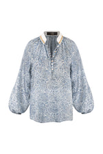 Golab Blouse - Blue Iris Tops - Blouse Rosewater House 
