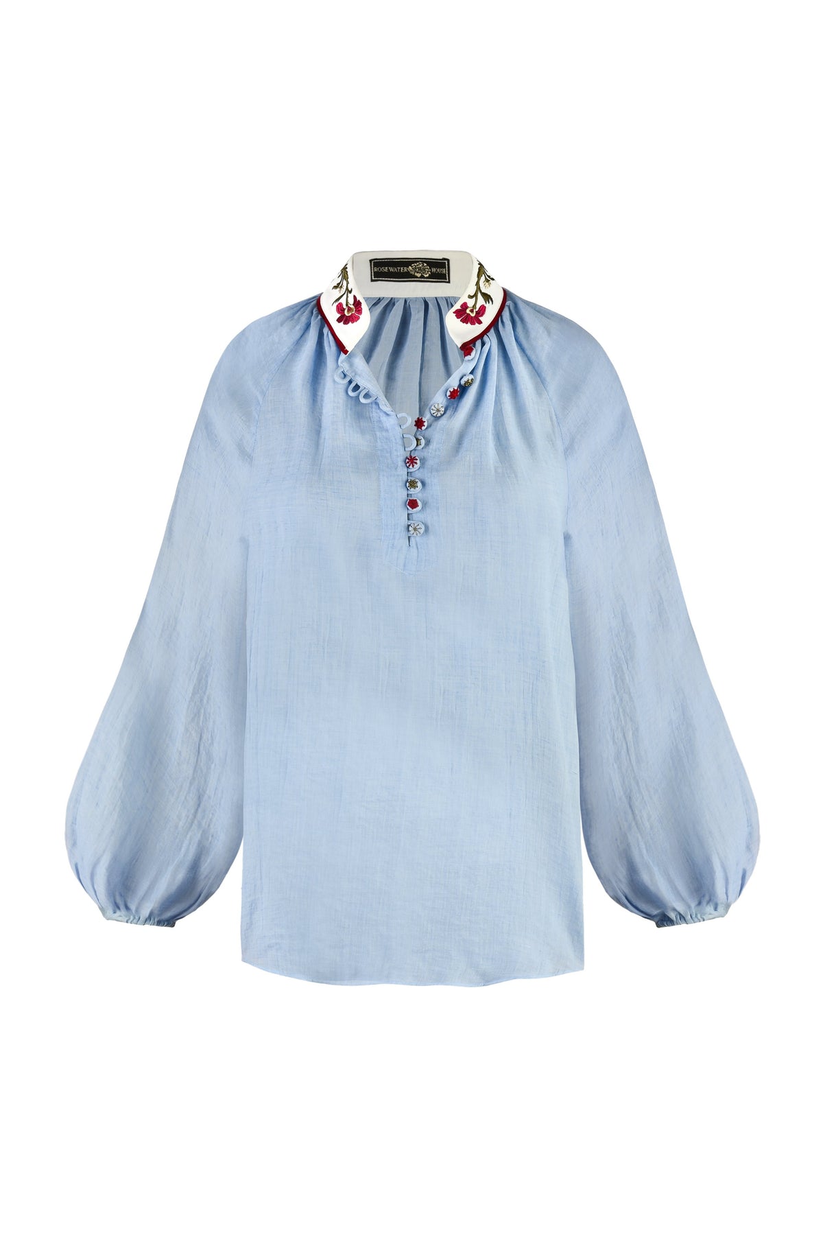 Ania Blouse - Blue Tops - Blouse Rosewater House 