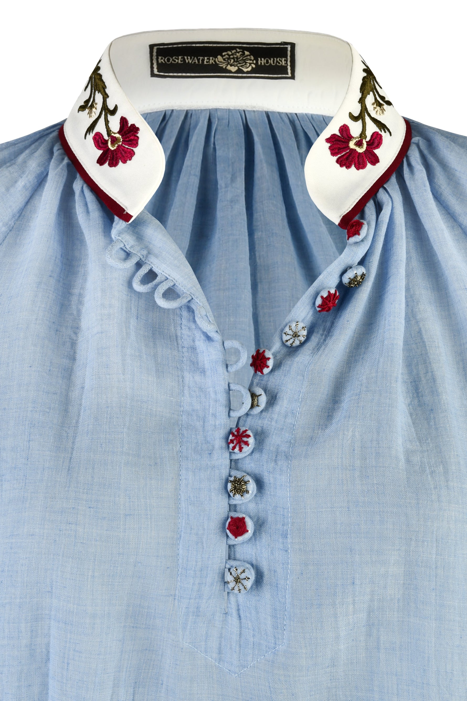 Ania Blouse - Blue Tops - Blouse Rosewater House