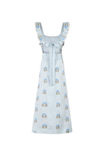 Malika Dress - Lotus Embroidery Dresses - Midi Rosewater House 