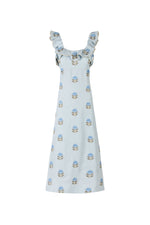 Malika Dress - Lotus Embroidery Dresses - Midi Rosewater House 