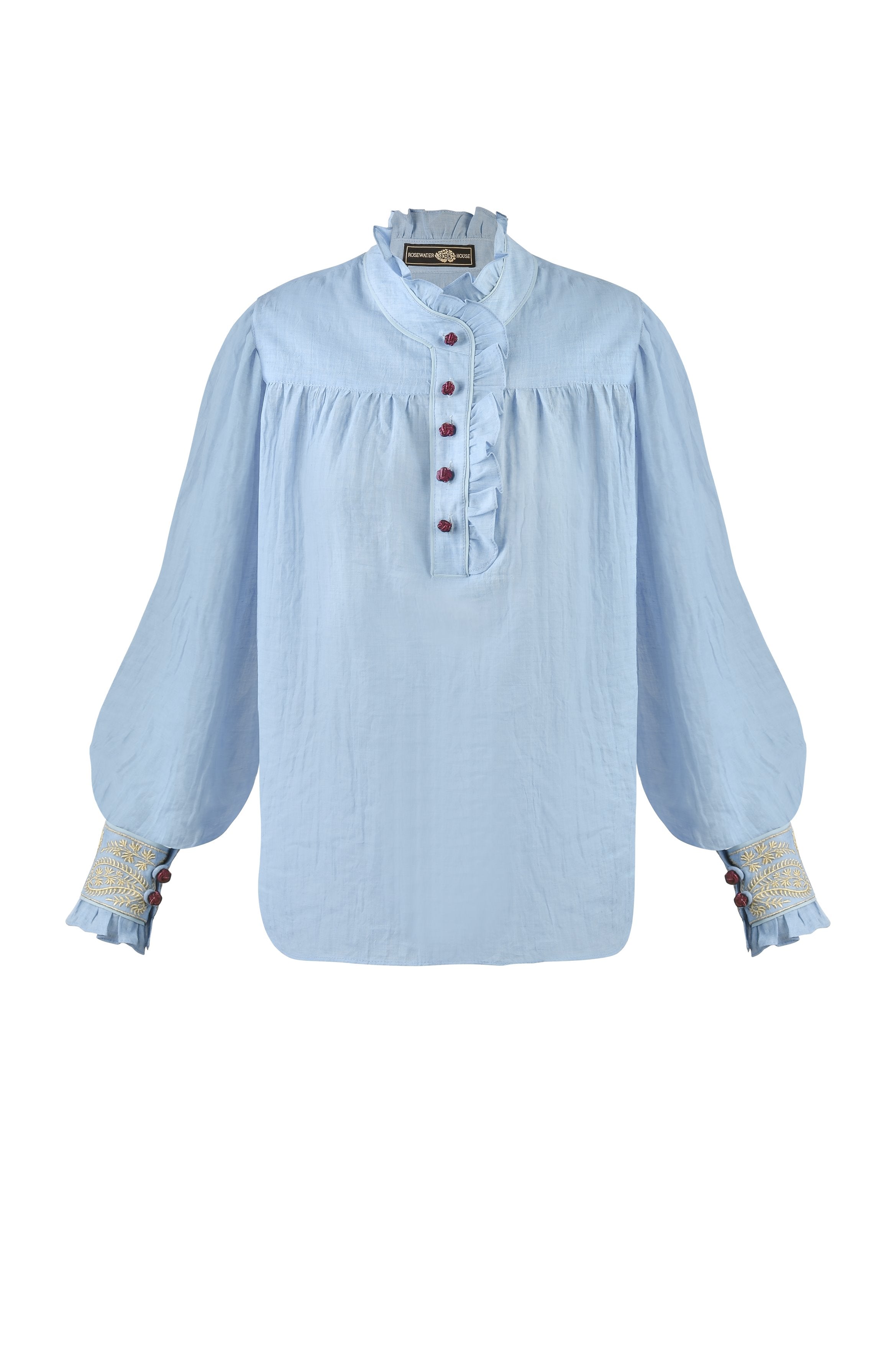 Cypress Blouse - Blue Rosewater House