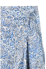 Golestan skirt - Printed Silk Blue Rosewater House 