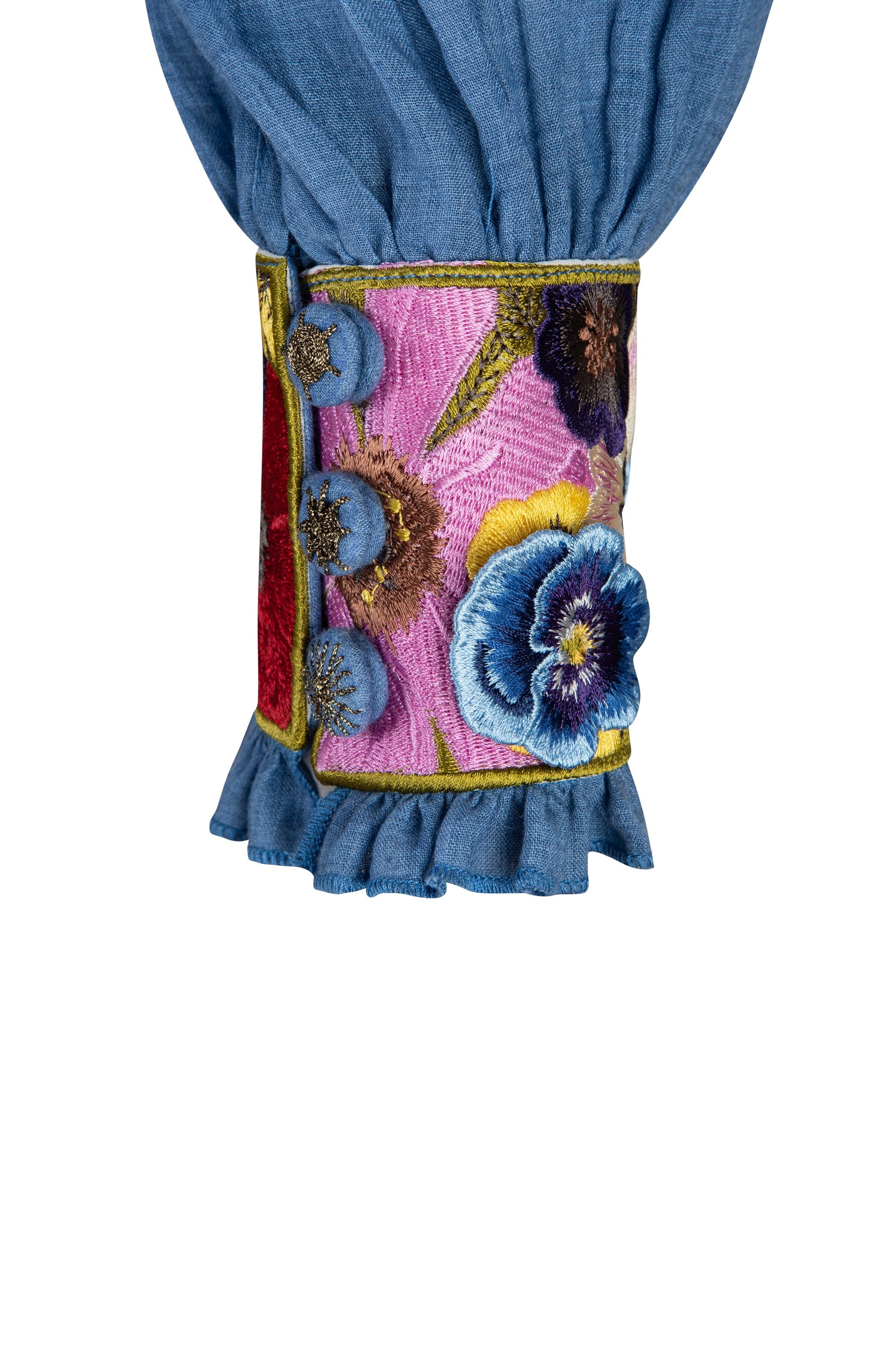 Pansy Blouse - Cobalt Blue Rosewater House
