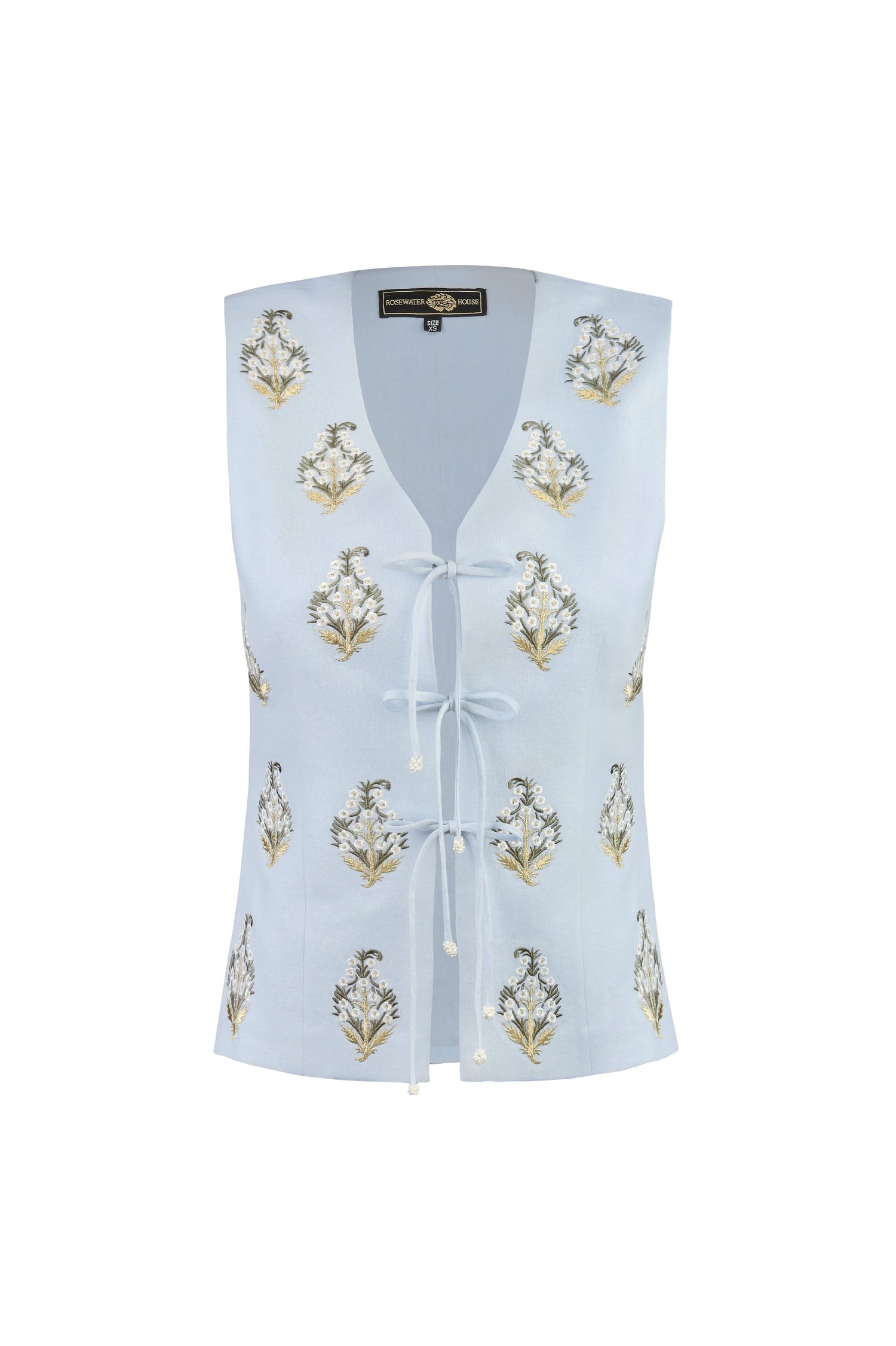 Sarv Vest - Sarv Embroidery Tops - Vests Rosewater House 