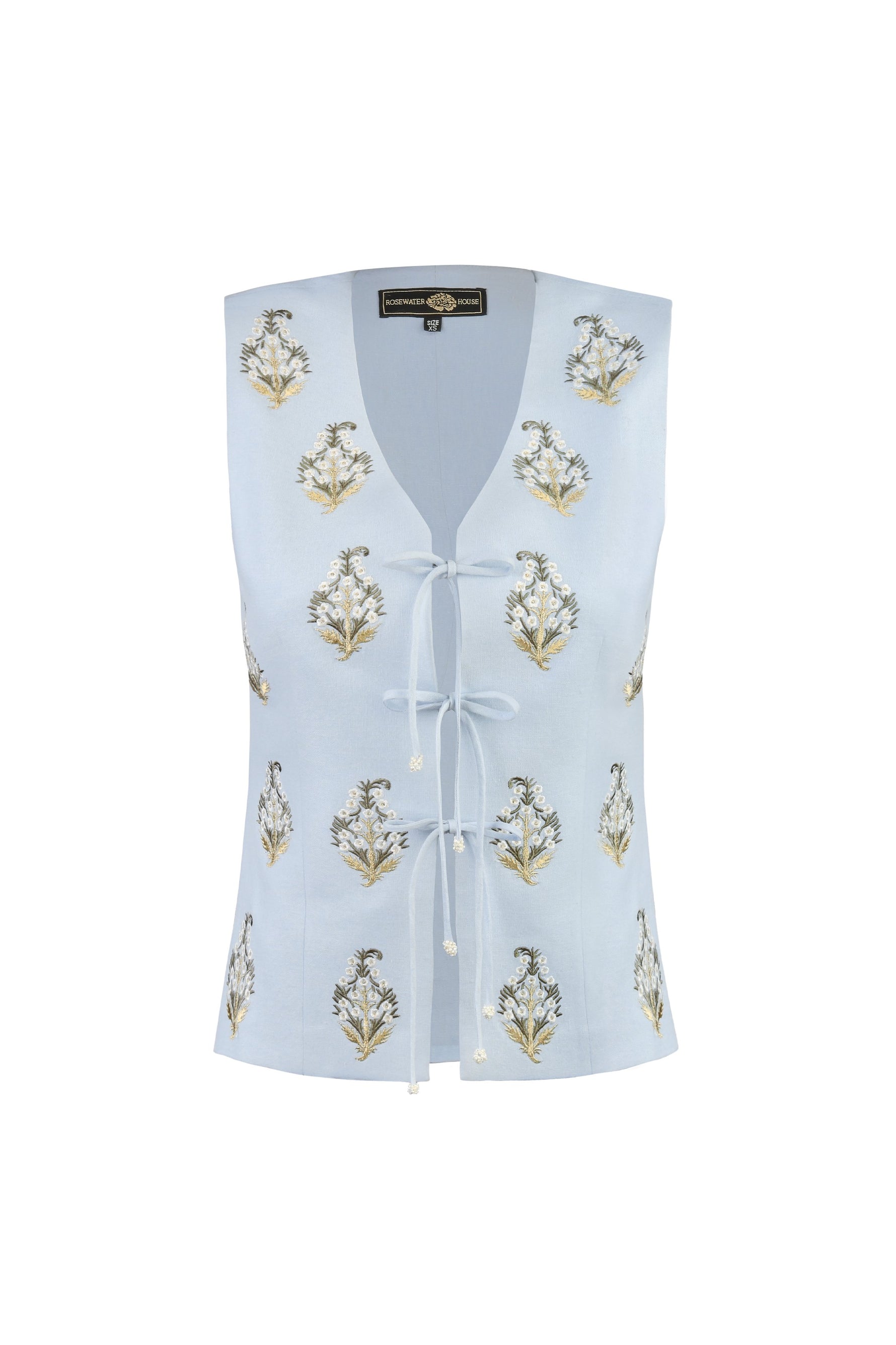 Sarv Vest - Sarv Embroidery Tops - Vests Rosewater House 