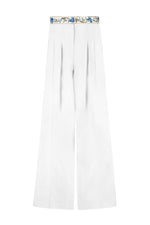Ania Pants - Blue & White Bottoms - Pants Rosewater House