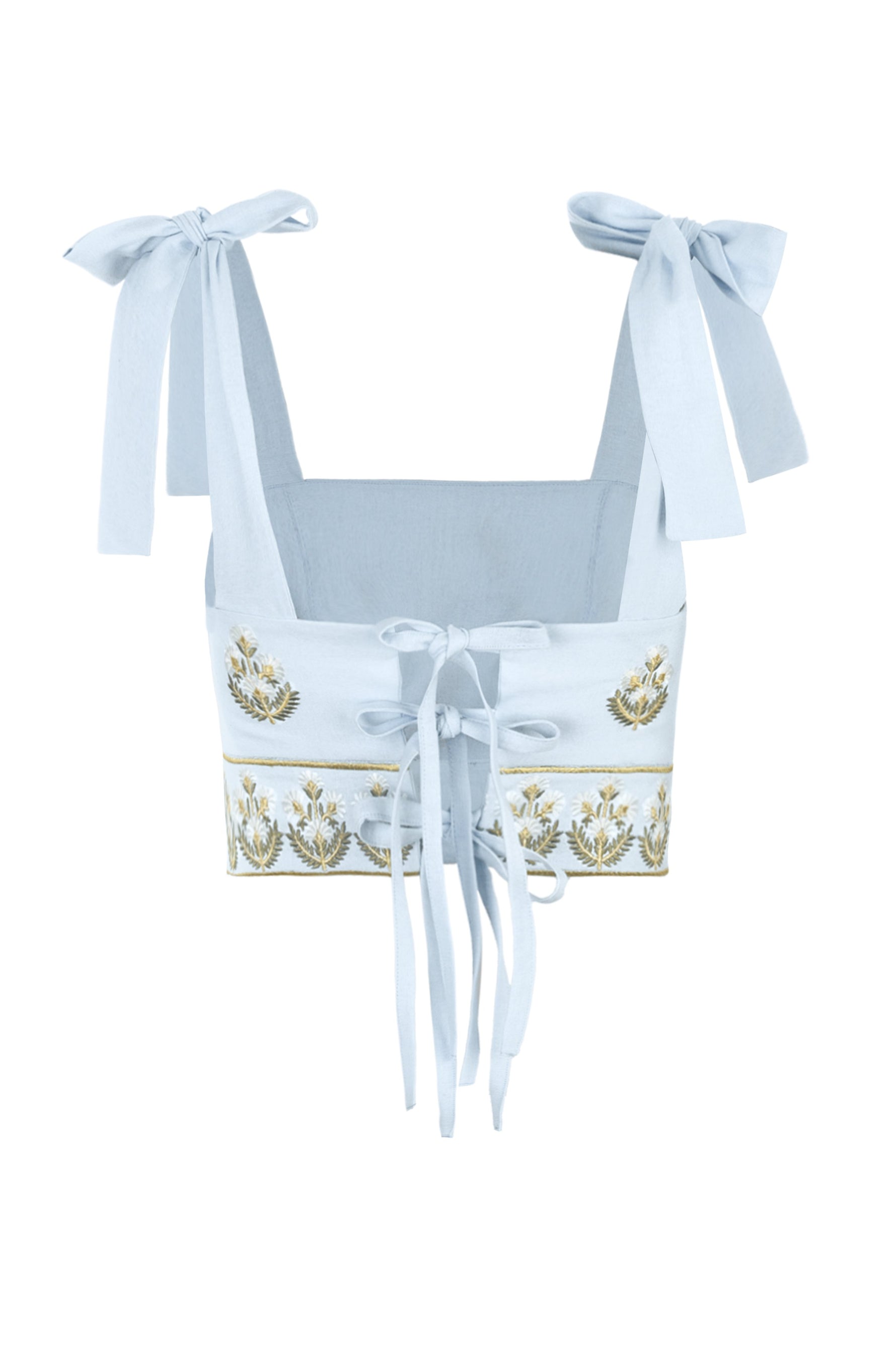 Begum Crop Top - Shalimar Embroidery Tops - Bustier & Embroidered Rosewater House - Wholesale SS25 