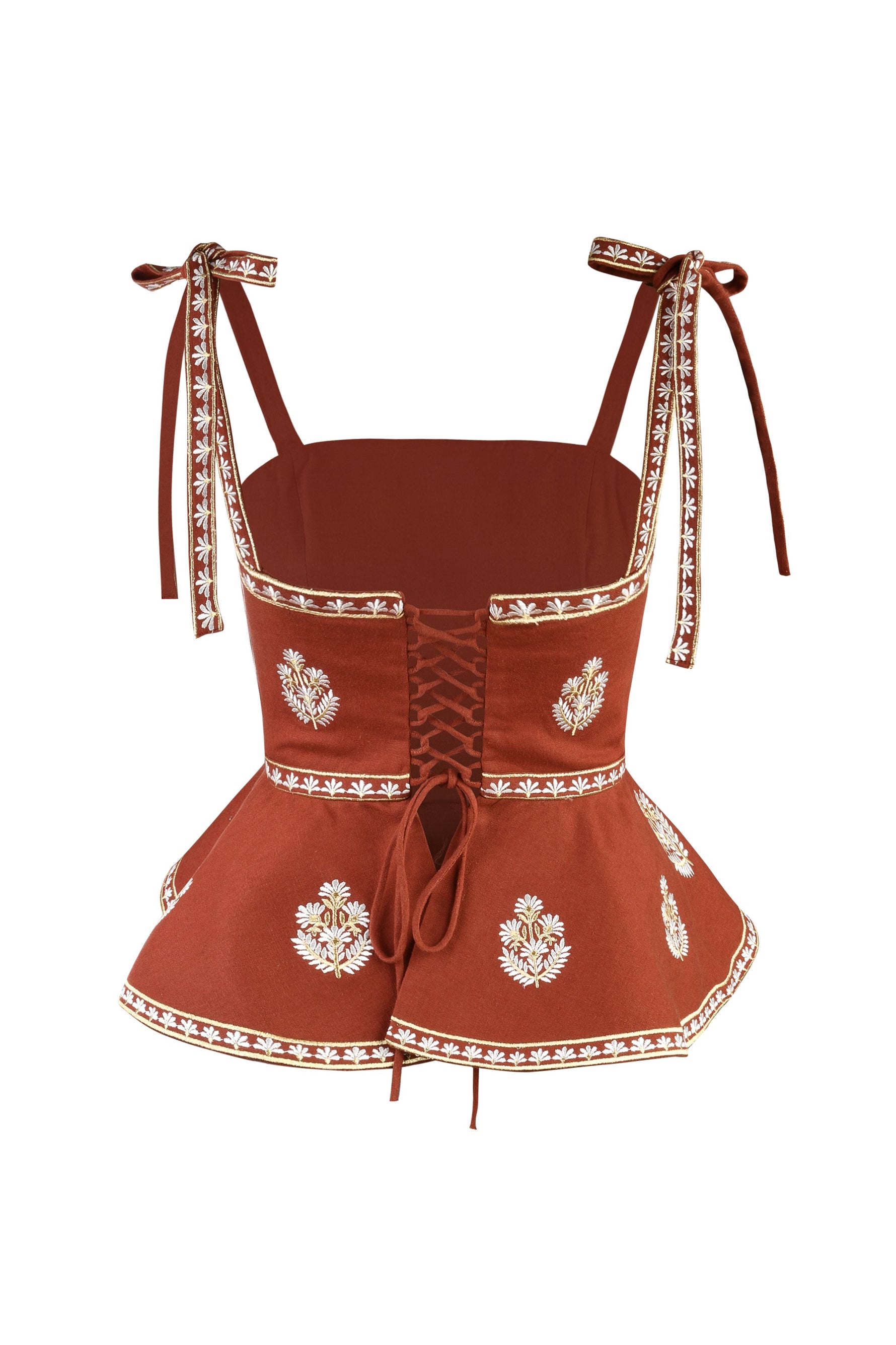 Lily Top - Shalimar Embroidery Tops - Bustier & Embroidered Rosewater House 