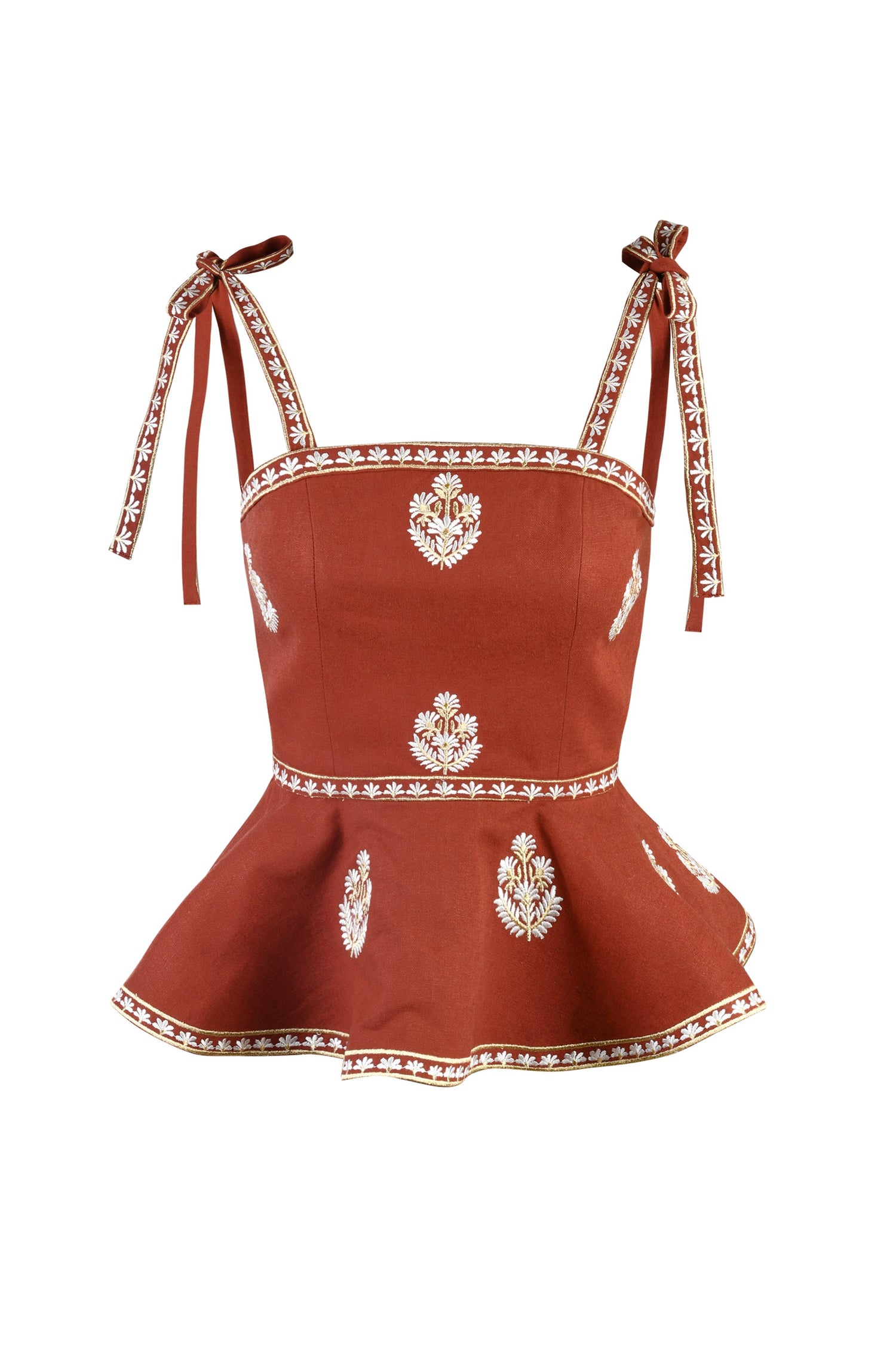 Lily Top - Shalimar Embroidery Tops - Bustier & Embroidered Rosewater House 