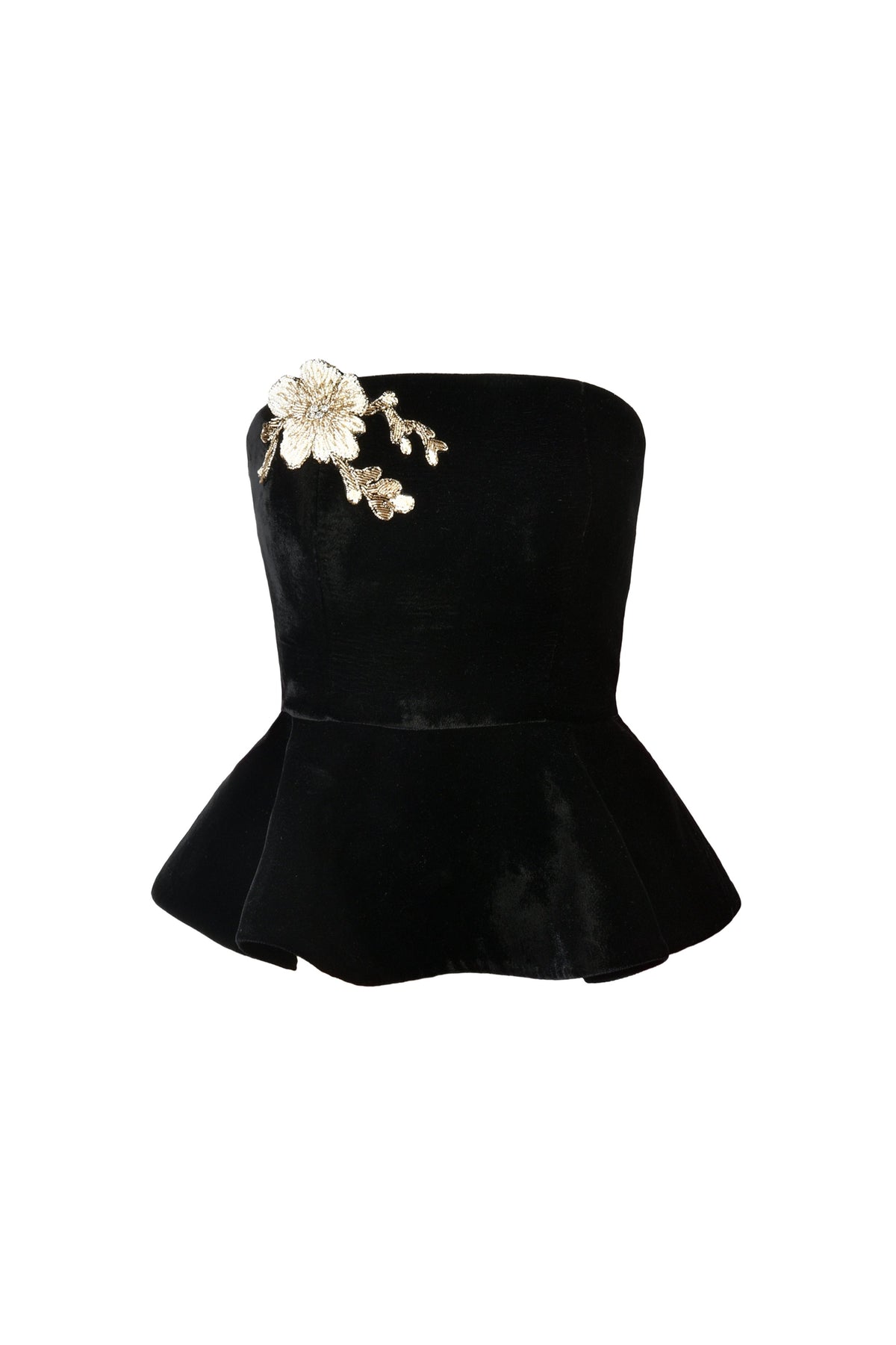 Celeste Bustier - Black Tops - Bustier & Embroidered Rosewater House 