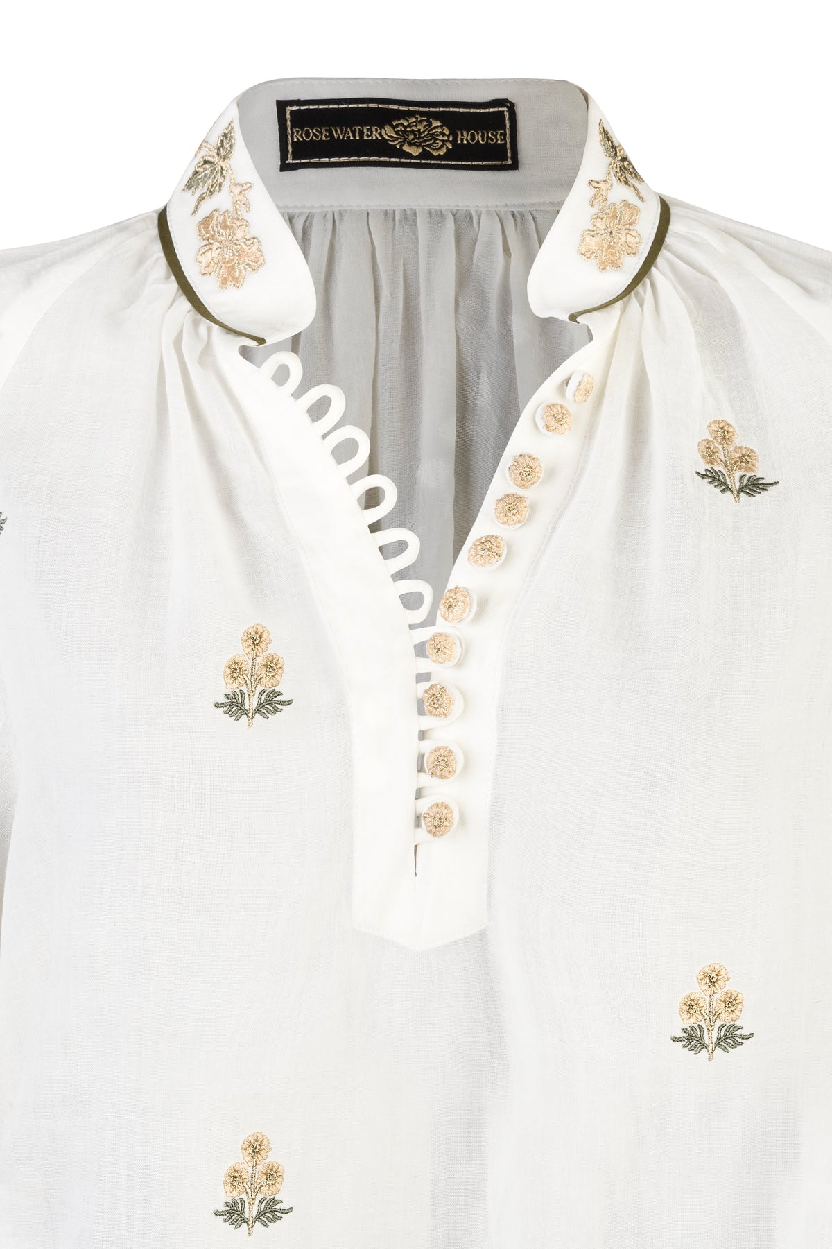 Golab Blouse - Naz Embroidery Tops - Blouse Rosewater House 