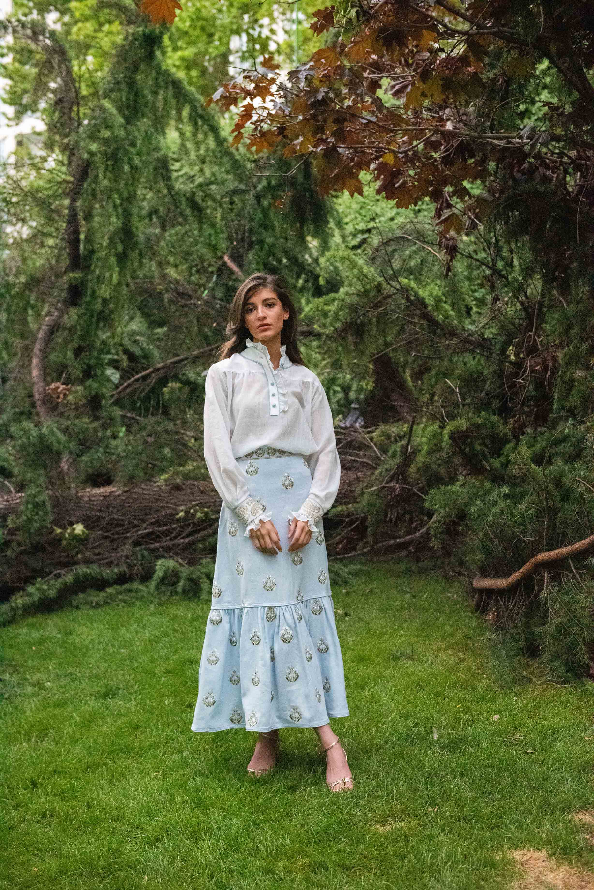 Cypress Blouse - White Rosewater House