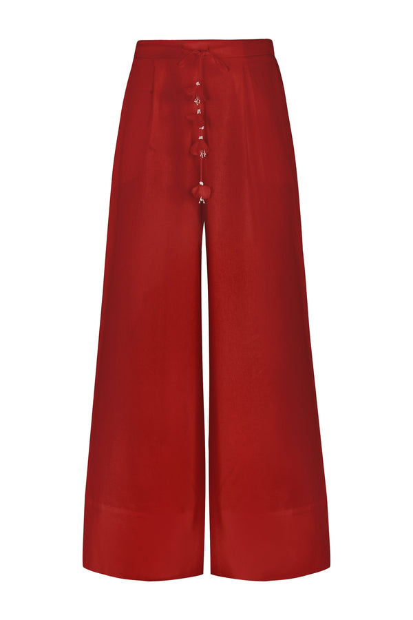 Golestan Pants - Deep Red Bottoms - Pants Rosewater House 