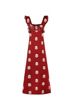 Malika Dress - Lotus Embroidery Dresses - Midi Rosewater House 