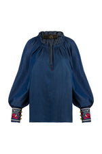 Chiara Blouse - Denim Tops - Blouse Rosewater House 