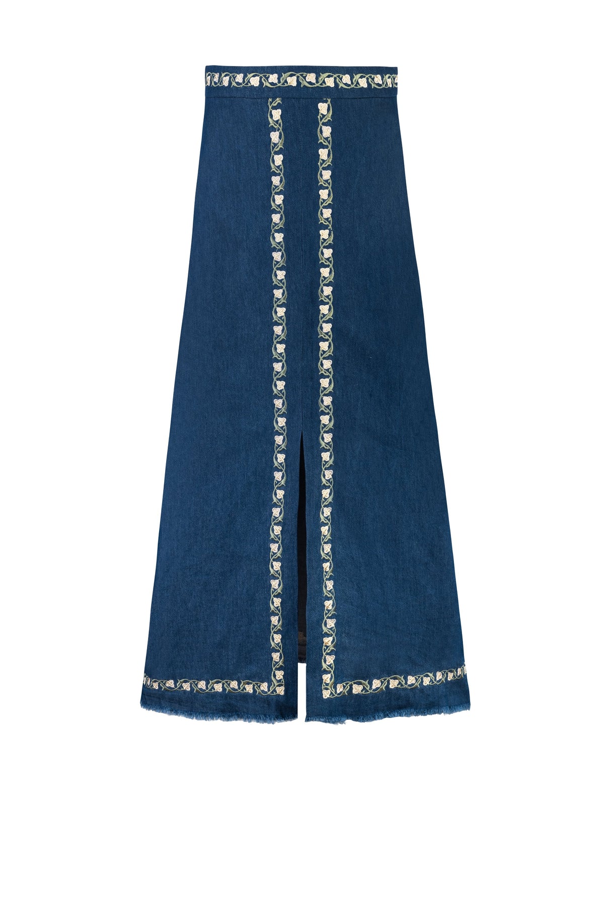 Gita Skirt - Roya Embroidery Bottoms - Skirts Rosewater House 