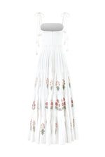Donya Maxi Dress - Naz Embroidered Off-white & Pink Rosewater House