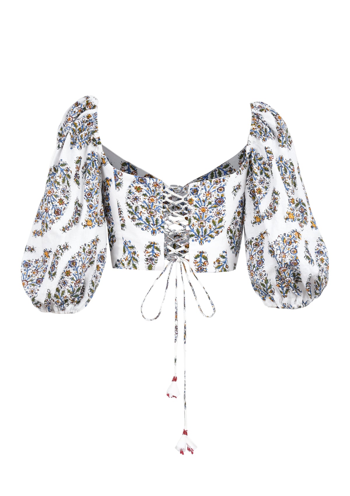 Rosa Cut-out Bustier - Paisley Ghalamkar Tops - Bustier & Embroidered Rosewater House