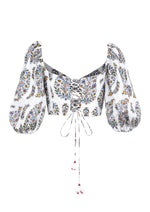 Rosa Cut-out Bustier - Paisley Ghalamkar Tops - Bustier & Embroidered Rosewater House