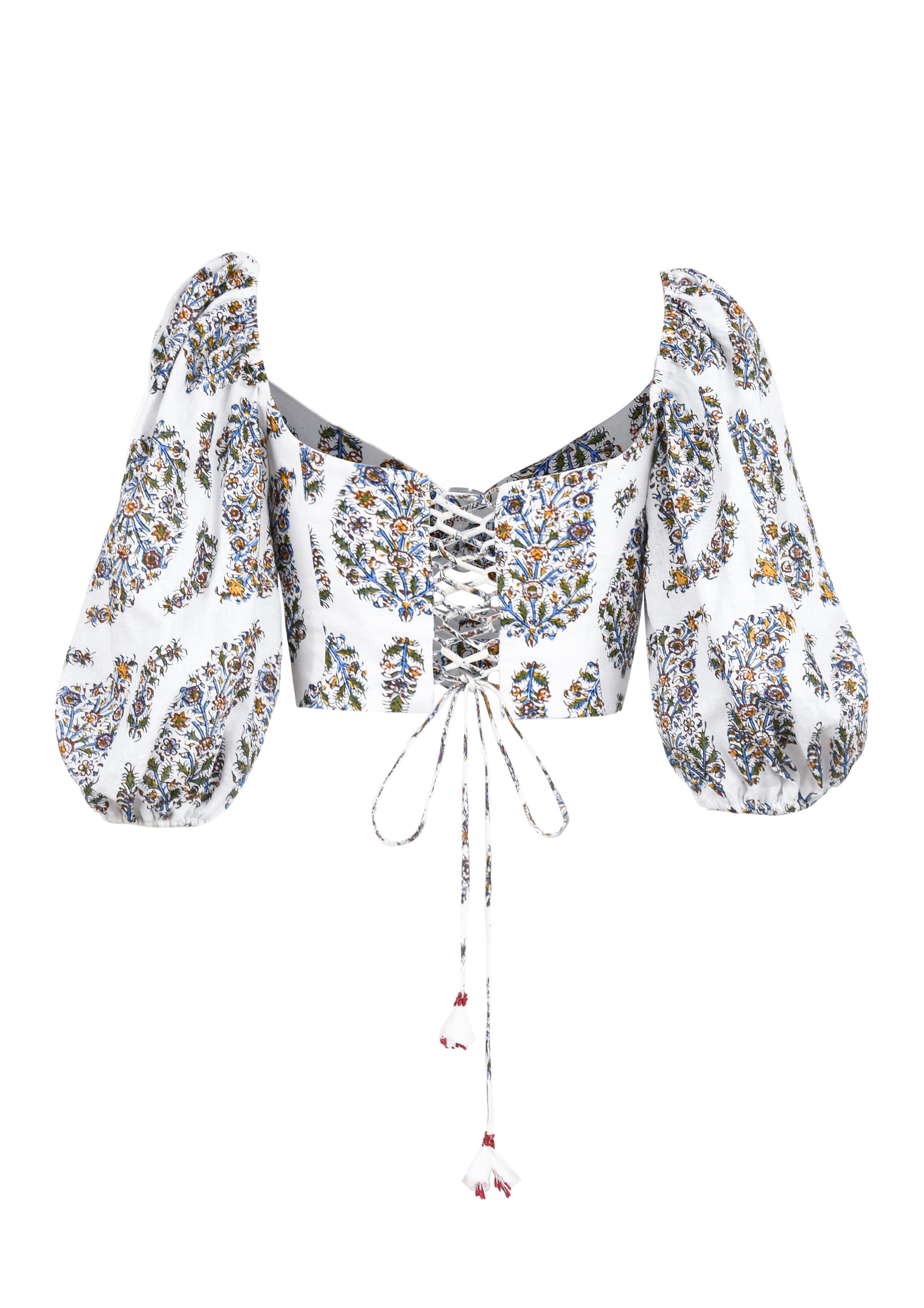 Rosa Cut-out Bustier - Paisley Ghalamkar Tops - Bustier & Embroidered Rosewater House