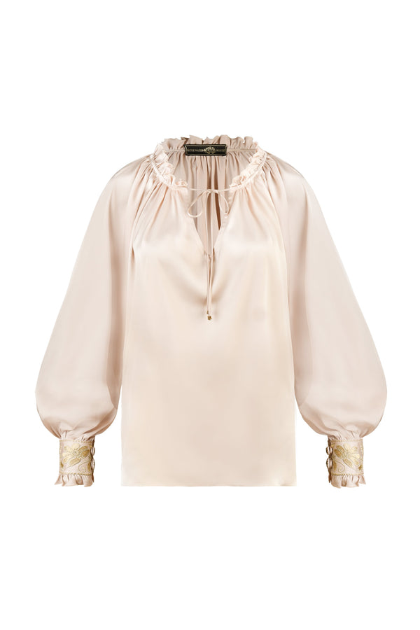 Chiara Blouse - Gold (Sample) Rosewater House 