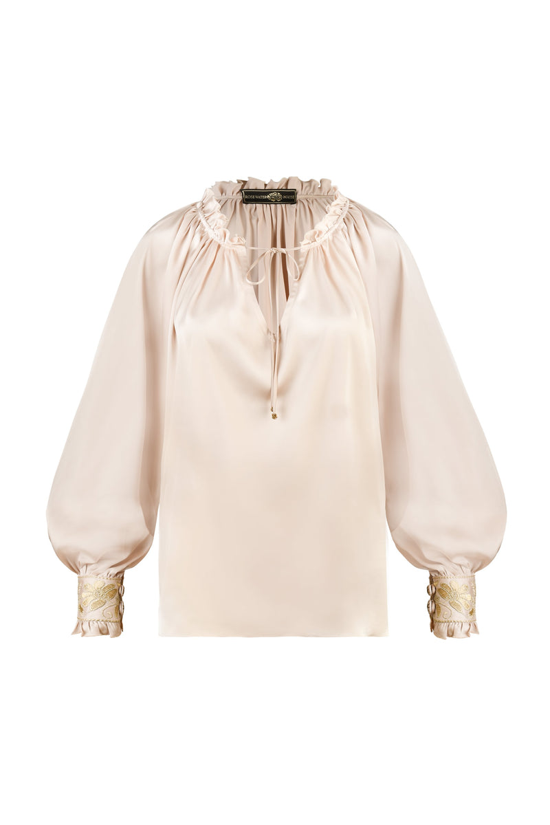 Chiara Blouse - Gold (Sample) Rosewater House 