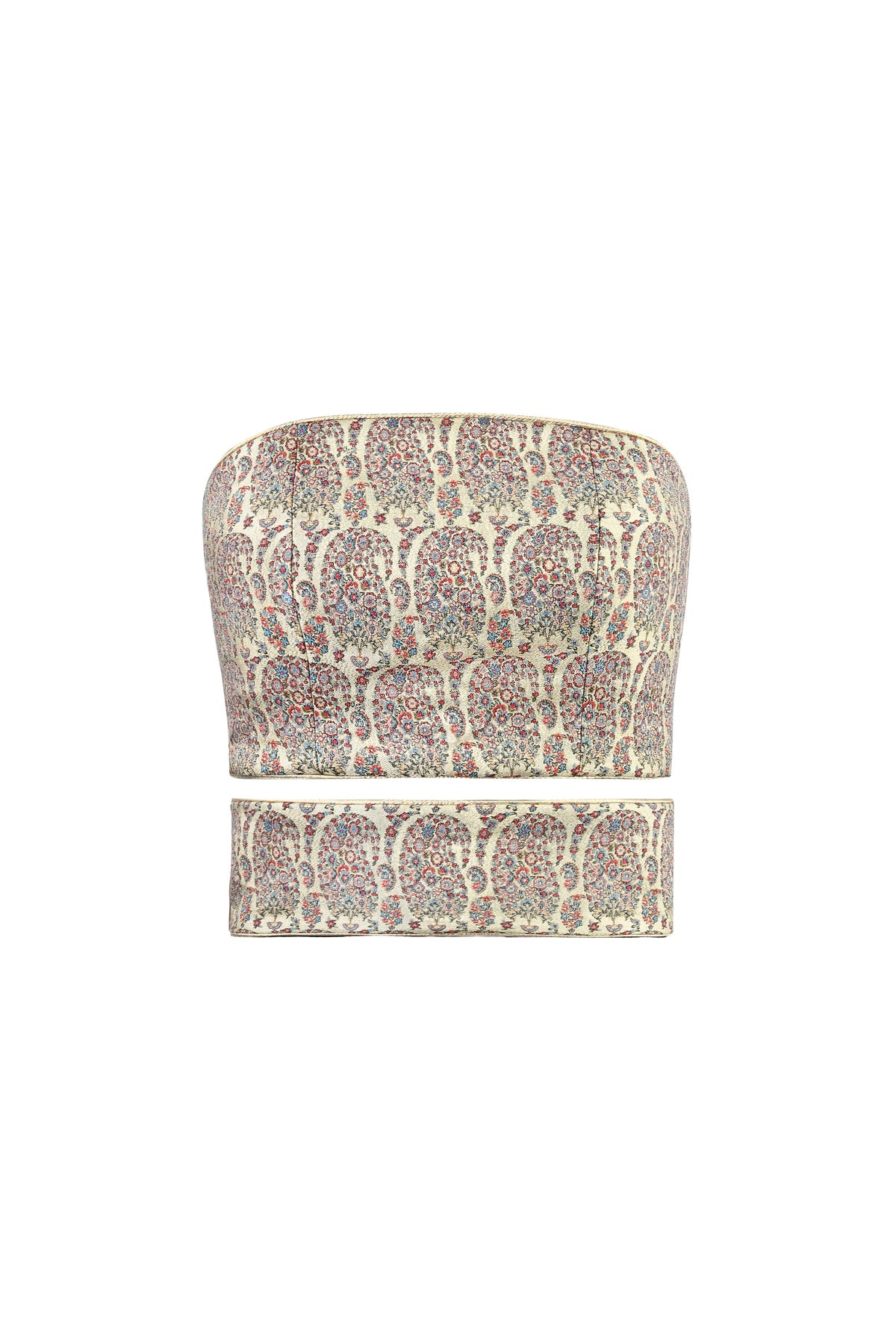 Termeh Jahan Top - Custom Bamdad Termeh Tops - Bustier & Embroidered Rosewater House 