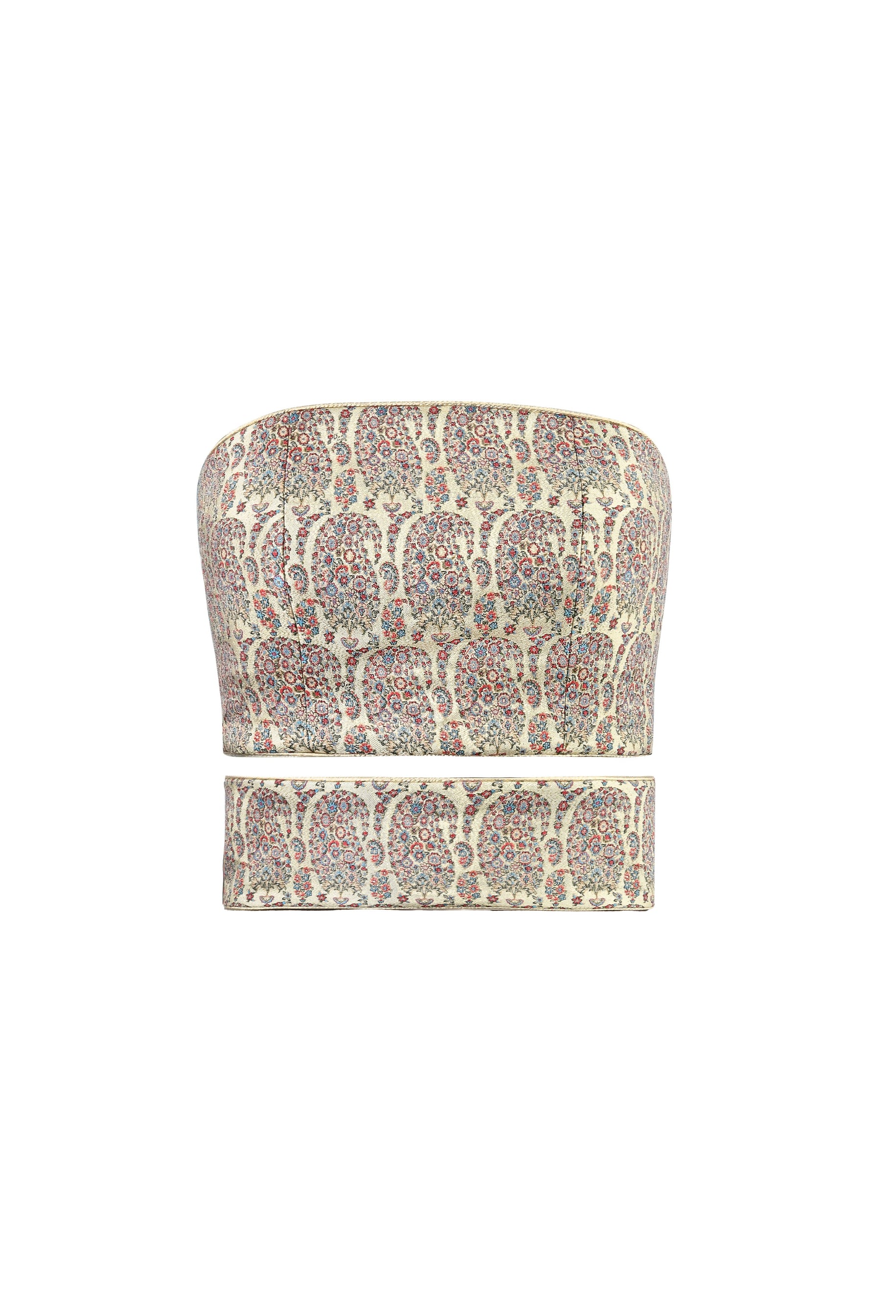 Termeh Jahan Top - Custom Bamdad Termeh Tops - Bustier & Embroidered Rosewater House 