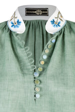 Ania Blouse - Green Tops - Blouse Rosewater House