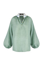 Ania Blouse - Green Tops - Blouse Rosewater House 