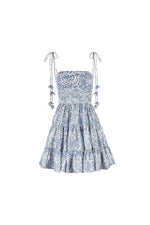 Sara Mini Dress - Iris Print Dresses - Mini Rosewater House 
