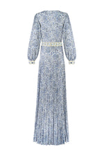 Tooba Maxi Dress - Printed Iris + Carnation Embroidery Dresses - Maxi Rosewater House 