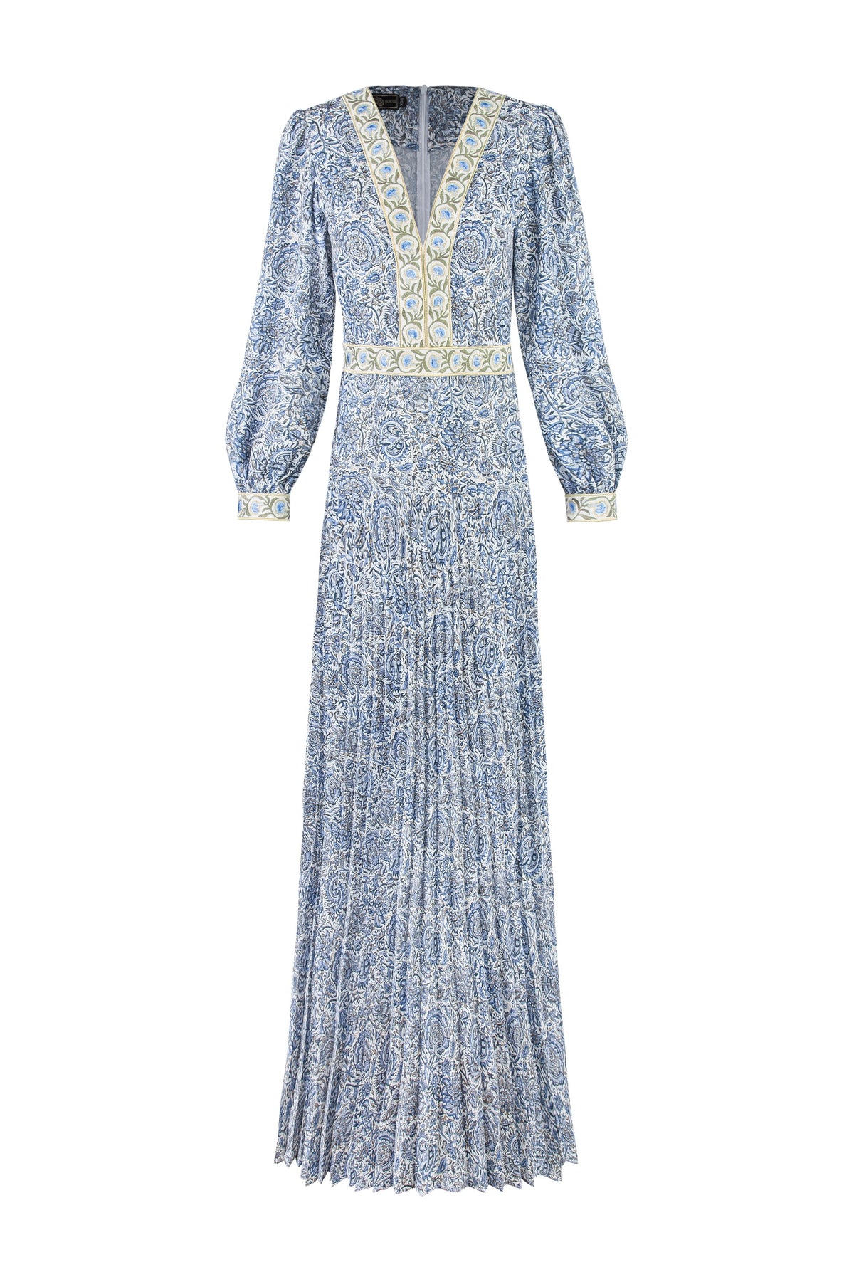 Tooba Maxi Dress - Printed Iris + Carnation Embroidery Dresses - Maxi Rosewater House 